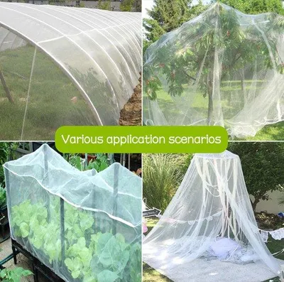 Obrázok produktu pre Ibenzoa® Sieť proti hmyzu na ochranu rastlín, 3 x 6 m, jemná sieť z polyetylénu (PE), 0,8 mm – ochrana pre zeleninu, ovocie a kvety