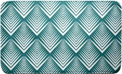 Image de Tapis de bain microfibre Modele Blue Art
