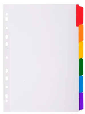 Obrázok produktu pre EXACOMPTA 2306E EXACOMPTA Karton-Register, DIN A4, weiß, 6-teilig