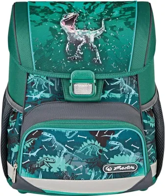 Zdjęcie produktu dla Tornister szkolny Loop Green Rex dinozaur HERLITZ  KL.1-3