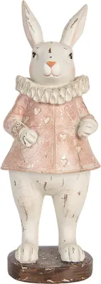 Produktbild von Clayre & Eef Dekorationsfigur Kaninchen 29 cm Beige Kunststoff