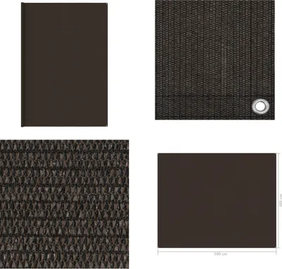 Produktbild von vidaXL Zeltteppich 400x500 cm Braun - Zeltteppich - Zeltteppiche - Campingteppich - Campingteppiche