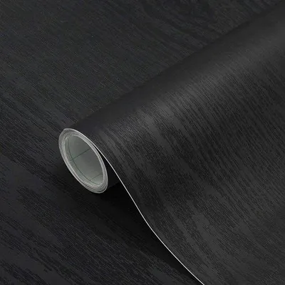 Produktbild von Unyqoos® wasserdichte selbstklebende Folie für Möbel und Wände, 61 x 500 cm, Schwarz