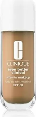 Produktbild von Clinique Even Better Clinical Vitamin Makeup SPF 50, Pumpenflasche, Flüssigkeit, Mischhaut, trockene Haut, normale Haut, ölige Haut, Empflindliche Haut, Aufhellend, Feuchtigkeitsspendend, Schutz, Glättend, Mittel, Kühl