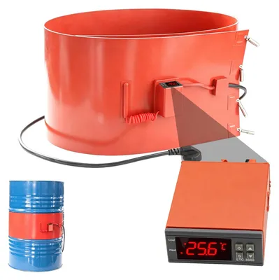 Fassheizband 2000 W, digitaler Temperaturregler -60–200 °C, 200 L