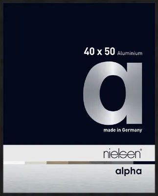 Produktbild von nielsen Aluminium Bilderrahmen Alpha, 40x50 cm, Eloxal Schwarz Matt