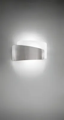 Produktbild von Wandlampe Metall E27 B: 36 cm Nickel satiniert Weiß Modern Wandleuchte