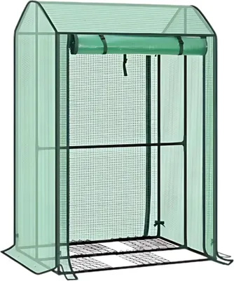 Obrázek produktu pro Fóliový skleník 100x83x150 cm - Odolný proti zimě - PE fólie 135 g/m² - Chladírna - Skleník na rajčata a popínavé rostliny - Zelený