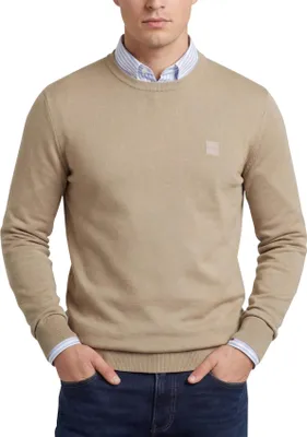 Produktbild von Boss Orange Pullover braun Baumwolle Kaschmir einfarbig