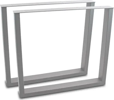 Produktbild von Tischbeine Stahl 100x72 Grau