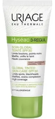 Immagine prodotto di Uriage - Hyséac 3-Regul SPF 30 (Global Tinted Skin- Care SPF 30) 40 ml 40ml