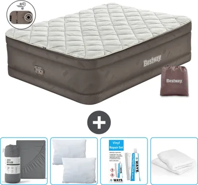 Produktbild von Bestway Luftmatratze - 2-Personen - 152 x 203 x 51 cm - Braun - Inklusive Zubehör