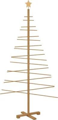 Produktbild von vidaXL Holz Weihnachtsbaum mit Ständer Braun 180 cm Bambus