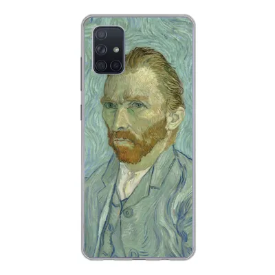 Produktbild von MuchoWow® Handyhülle Schutzhülle Hülle für Samsung Galaxy A71 Selbstporträt - Vincent van Gogh Silikon Softcase Handy Hülle - Kartenbesitzer