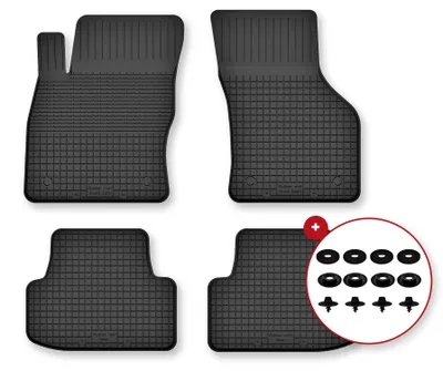 Zdjęcie produktu dla Dywaniki gumowe do Audi A3 8V 2012- (sedan) – 4 szt., czarne, dobierane – Wielganizator Semi-Universal