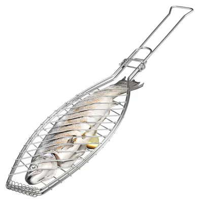 Productafbeelding van Bremermann visgrill, inklapbaar handvat / roestvrij staal / ca. 56,7 x 12,8 cm