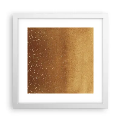 Produktbild von Gerahmtes Poster - Weißer Rahmen - Abstraktion Bier Gelb - 30x30 cm - Wand Bild - Wanddeko - Wandbilder - Kunstposter - Wandposter - Bilderrahmen - Bilder - Kunstdruck - Wandbild - P2WAC30x30-4317