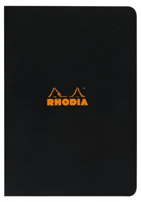 Produktbild von Rhodia Heft schwarz liniert 48 Blatt