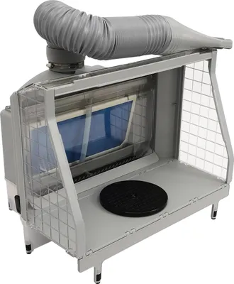 Produktbild von Lackierspritzarbeitsplatz, Duales Filtersystem, Geräumiger Arbeitsbereich, grau