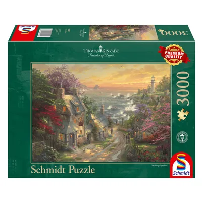 Zdjęcie produktu dla Schmidt Spiele Wioska przy latarni morskiej - puzzle 3000 elementów; 59482