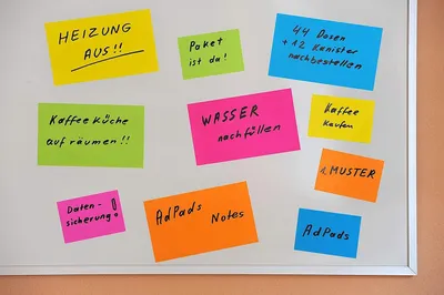 Produktbild von Haftnotizen elektrostatistisch, 100 x 68 mm, 200 Blatt, bunt, für Büro und Zuhause