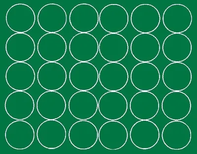 Image de Autocollants ronds, diamètre 8 cm, 30 pièces, vert mat