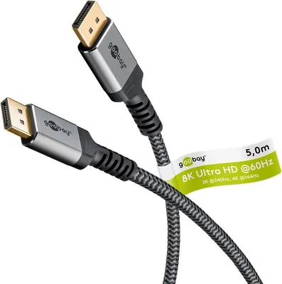 Obrázek produktu pro Goobay 65267, 5 m, DisplayPort, DisplayPort, Samec, Samec, 7680 x 4320 px