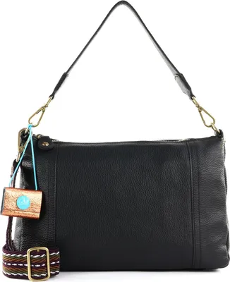 Produktbild von Gabs Leder Schultertasche Umhängetasche Calliope Shoulderbag Black schwarz