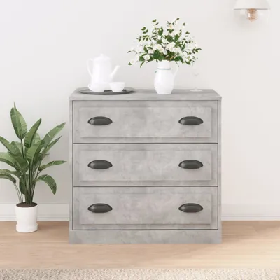 Produktbild von vidaXL Sideboard Betongrau 70x35,5x67,5 cm Holzwerkstoff