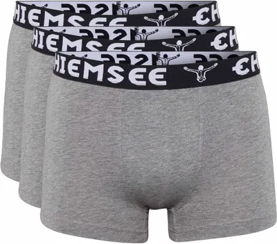 Produktbild von CHIEMSEE Herren Boxershorts, 3er Pack - Shorts, Logobund, einfarbig Grau XXL