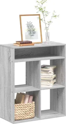 Imagen del producto de Maison Exclusive - Estantería gris Sonoma, 66x31x80 cm, fabricada en material de madera
