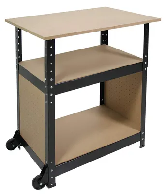 Image de Table de travail réglable en hauteur en acier peint