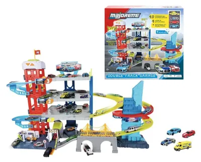 Obrázek produktu pro Dvoupodlažní garáž Majorette City + 4 autíčka