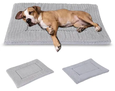Obrázek produktu pro Ortopedická psí pelíšek, omyvatelná, šedá, rozměry 106 x 71 x 4 cm