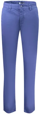 Image de Pantalon chino bleu slim fit pour femme avec logo – Un look élégant