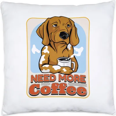 Produktbild von Need More Coffee Kissen Kaffee Coffee Kaffeeliebhaber Coffeelover Cappuccino Caffee Latte Morgens Frühstück