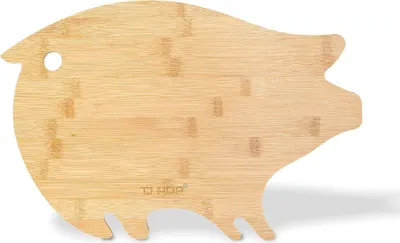 Produktbild von Schweineförmige Schneidebrett - langlebiges Bambus - 1 Stück - 15"x10"