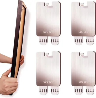 Produktbild von Solidchoice – Set aus 4 Bilderhaken ohne Nägel, für beschädigungsfreie Aufhängung