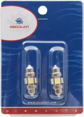 Produktbild von Set mit 2 LED-Lampen Festoon 44mm 3000K Osram Osculati 14.301.24