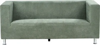 Produktbild von BELIANI Sofa Grün Chenille Stoff 3-Sitzer Minimalistisch Modern Wohnzimmer