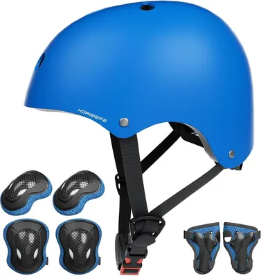 Obrázok produktu pre Detská cyklistická prilba Skater helma Nastaviteľná CE 3-13 rokov Modrá