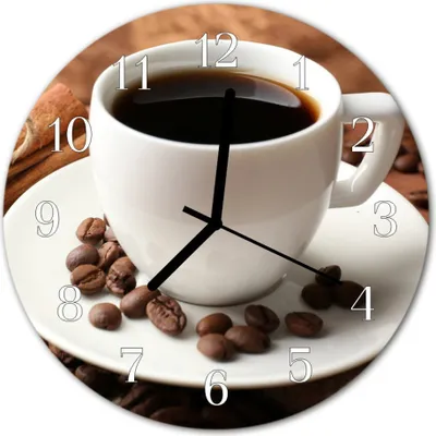 Produktbild von Glasuhr Wanduhr Küchenuhr Echt-Glas 30fi cm Kaffee braun