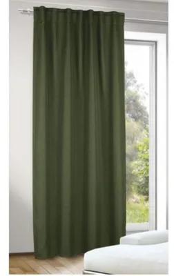 Produktbild von Fertigschal verdeckte Schlaufen Jolie - Dim-Out -Größe (HxB): 245x135cm Grün