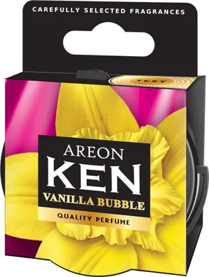 Obrázek produktu pro Osvěžovač vzduchu DECKEL, příchuť vanilka, žvýkačka, originál, Areon KEN, difuzér, vonný váček