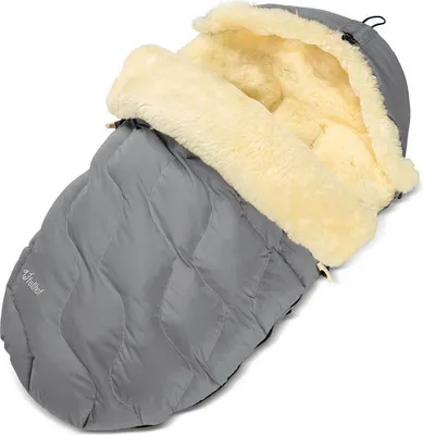 Produktbild von Fellhof Kinderwagenfellsack Fußsack Lammfell WINTERBERG grau