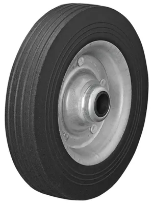 Produktbild von 341540 Ersatzrad für Stützrad Metall-Felge mit Vollgummi-Reifen 200x50mm