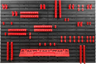 Produktbild von Werkzeugwand 1152 x 780 mm Set 55 Werkzeughaltern mit Lochwand Lagersystem