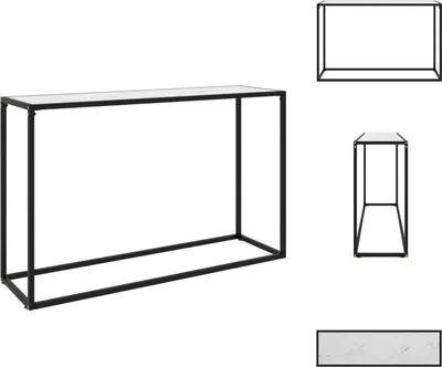 Produktbild von vidaXL Konsolentisch Weiß 120x35x75 cm Hartglas -  Beistelltische
