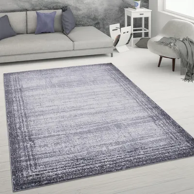 Produktbild von Teppich Wohnzimmer Kurzflor Abstrakter Used-Look Vintage Stil Modern Grösse 60x100 cm