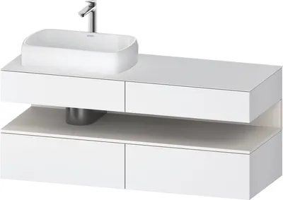 Produktbild von DURAVIT QA4765084180000 QTG KWTU WH Ek. 1400x550x600 Wß Mt. H